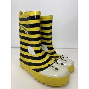 NEW - Kidorable Youth Bumble Bee Rain Boots Size 2
